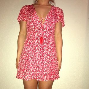Red and White Sundress
